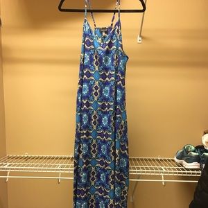 Printed Topshop Silky Maxi Dress
